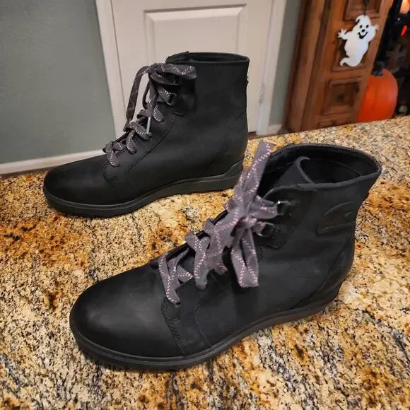SOREL Women's Black Boots Size 10 ID NL5024-010 - Picture 4 of 12